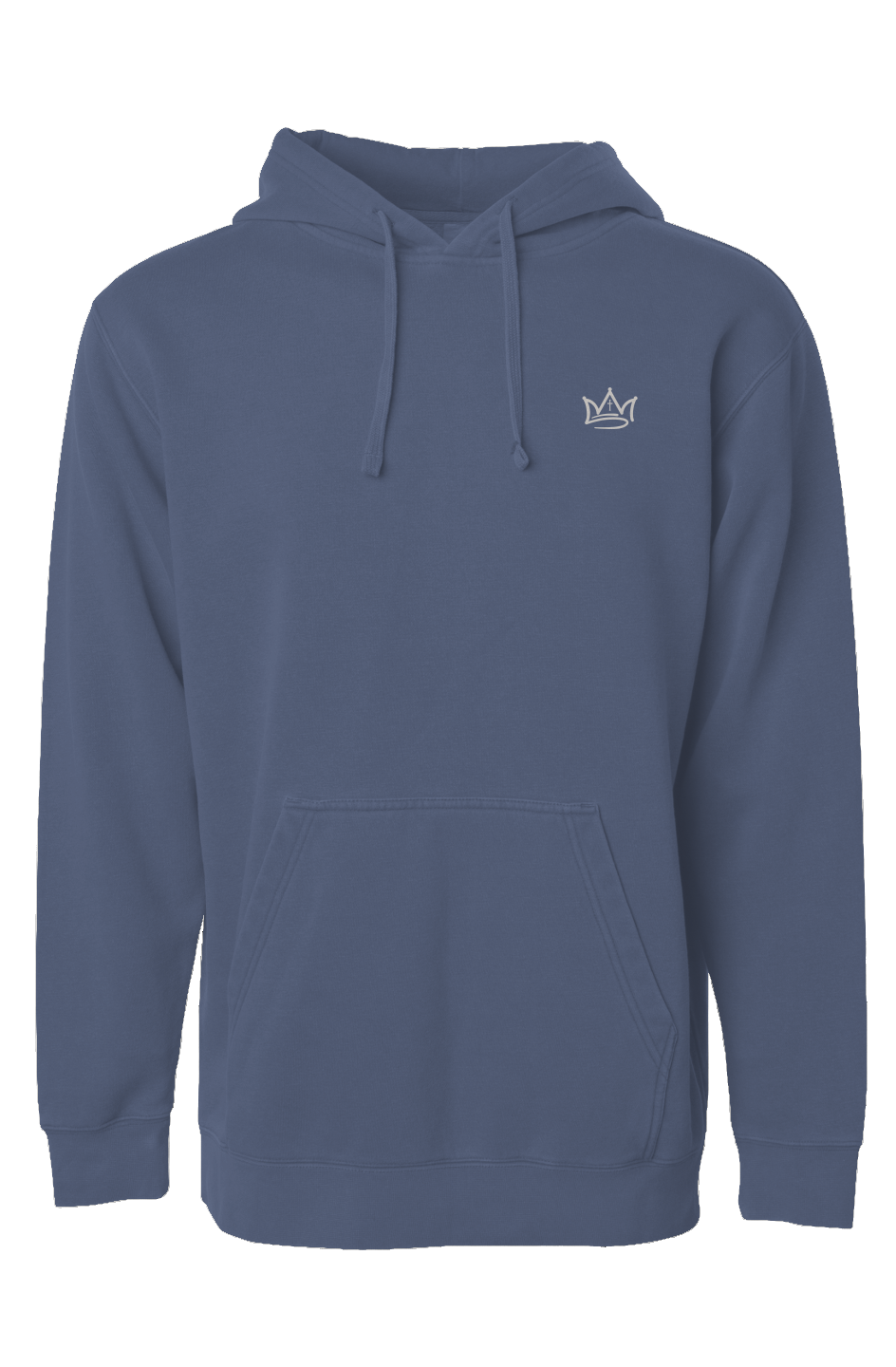 "Crown Series" Embroidered Pigment Dyed Hoodie -