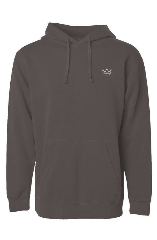 "Crown Series" Embroidered Pigment Dyed Hoodie - 