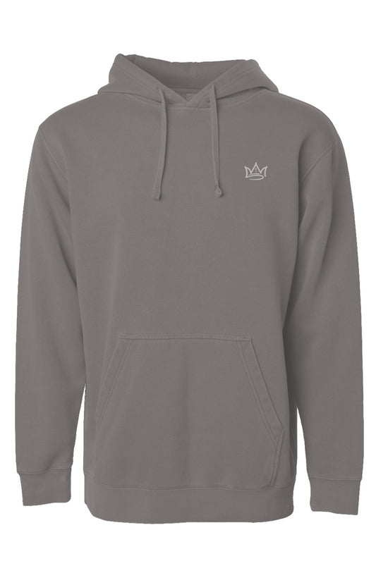 "Crown Series" Embroidered Pigment Dyed Hoodie - 
